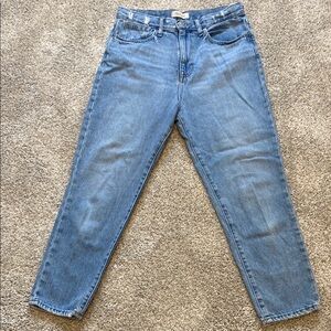 Madewell Blue Straight Leg Mom Jeans Timeless Style